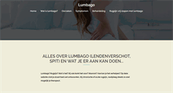 Desktop Screenshot of lumbago.be